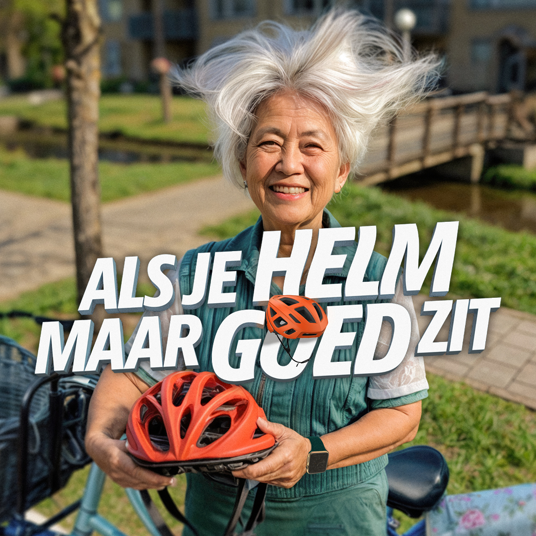 Als je helm maar goed zit